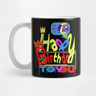 Happy Birthday Alphabet Letter (( C )) Dazzling Creative Design Mug